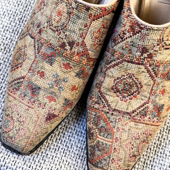 Matisse Sheryl Southwestern Tapestry Mule Block Heels Boho Western Women's 10 - Picture 3 of 8